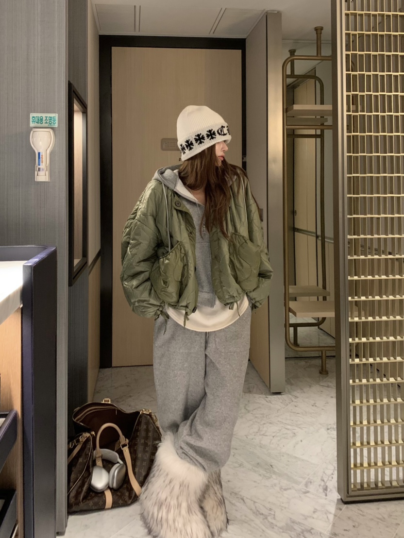 VIRKIN東大門㊣直郵女士新款時尚推薦25秋冬短款棉服兩面穿VIRKIN短款棉服