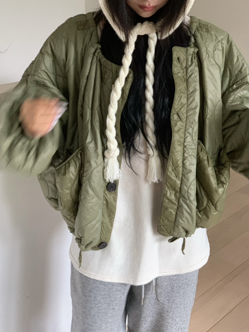 VIRKIN東大門㊣直郵女士新款時尚推薦25秋冬短款棉服兩面穿VIRKIN短款棉服圖色3