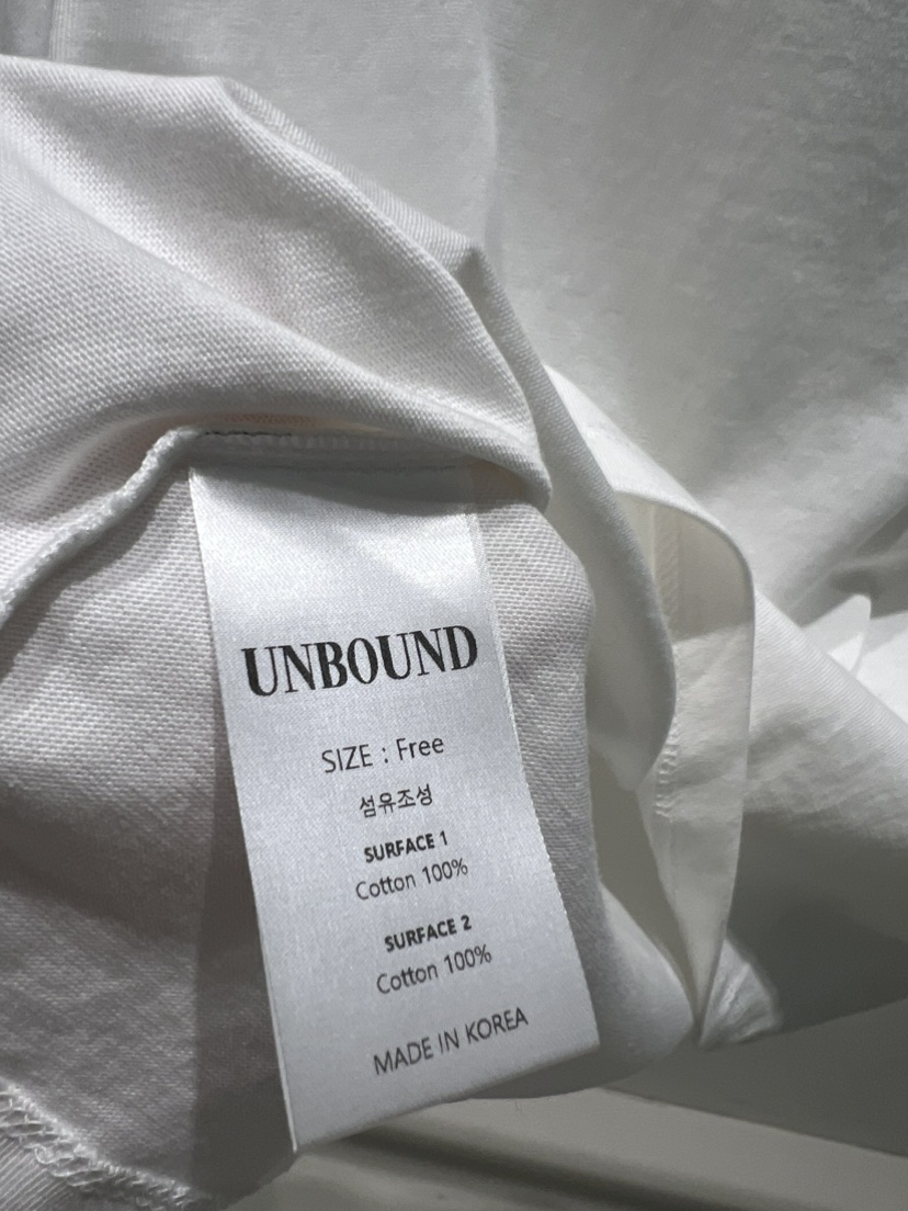 UNBOUND東大門㊣直郵女裝新款人氣推薦時尚真品熱賣25秋冬T恤UNBOUNDT恤