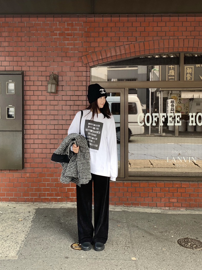COURGETTE韓國代購㊣女裝新品職業真品時尚熱賣休閑長袖T恤COURGETTE長袖T恤