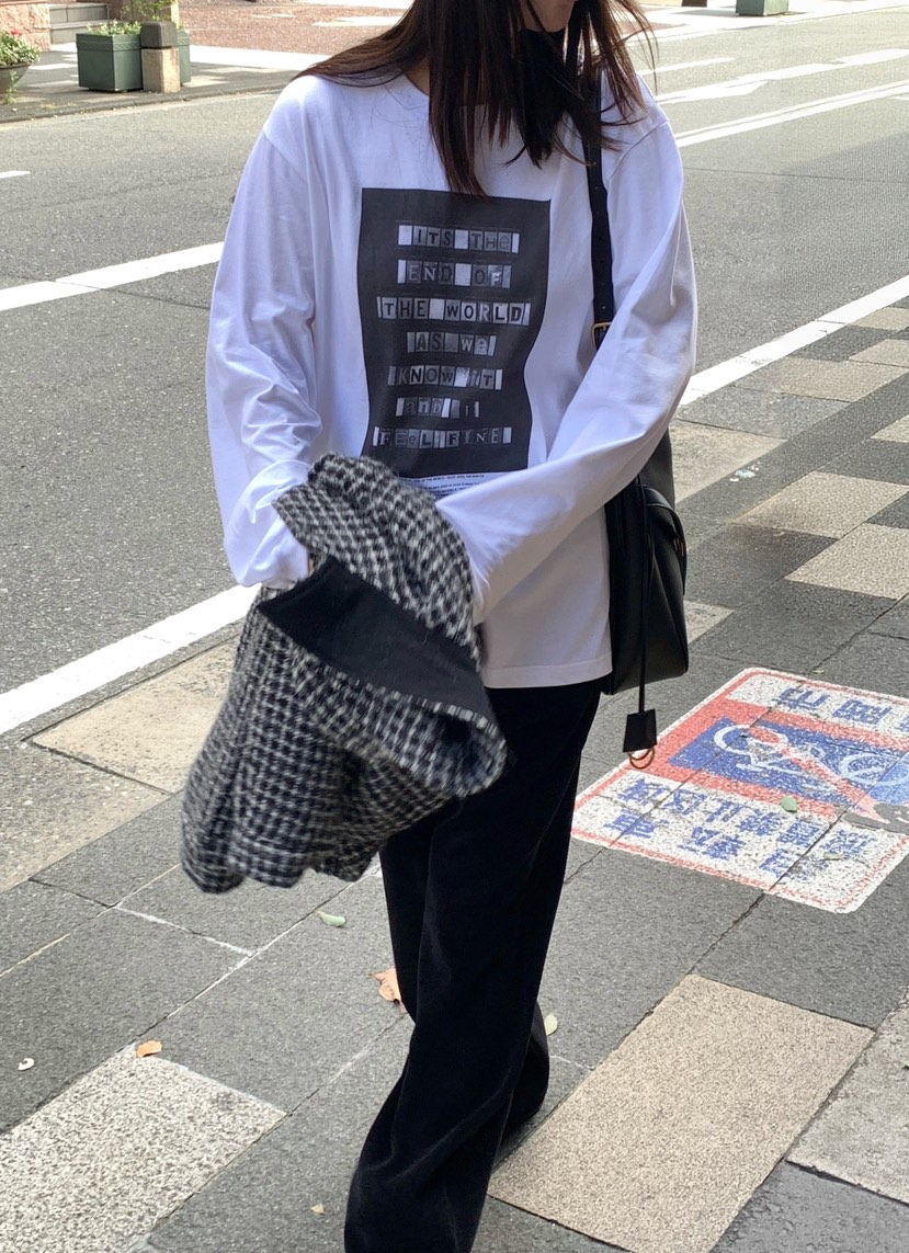 COURGETTE韓國代購㊣女裝新品職業真品時尚熱賣休閑長袖T恤COURGETTE長袖T恤