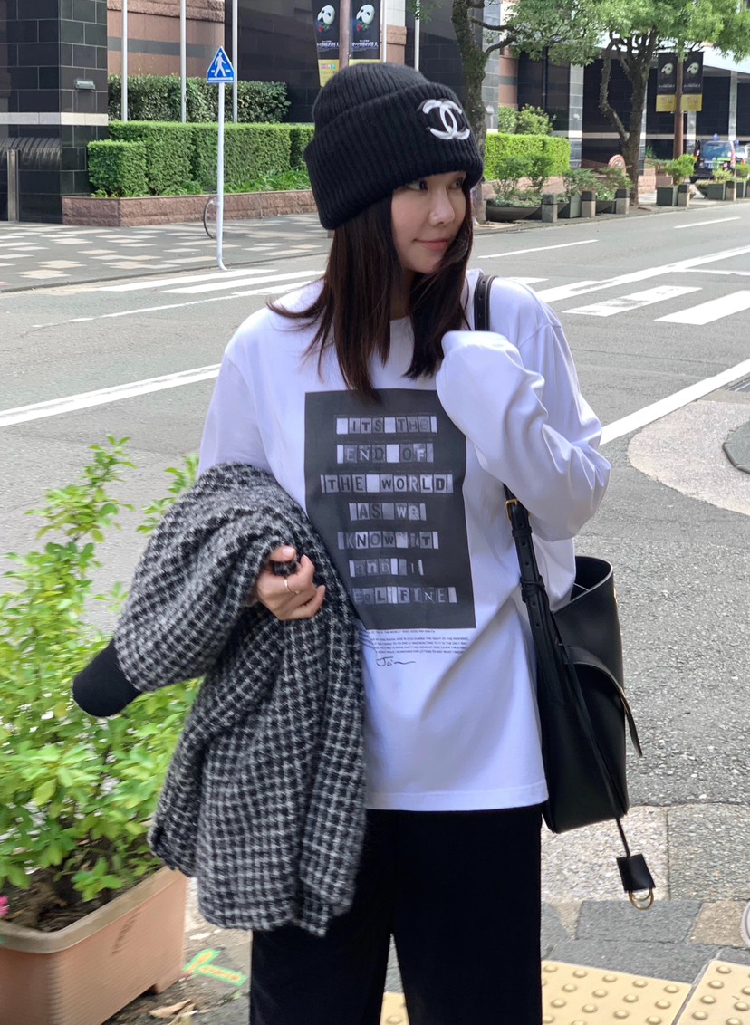 COURGETTE韓國代購㊣女裝新品職業真品時尚熱賣休閑長袖T恤COURGETTE長袖T恤
