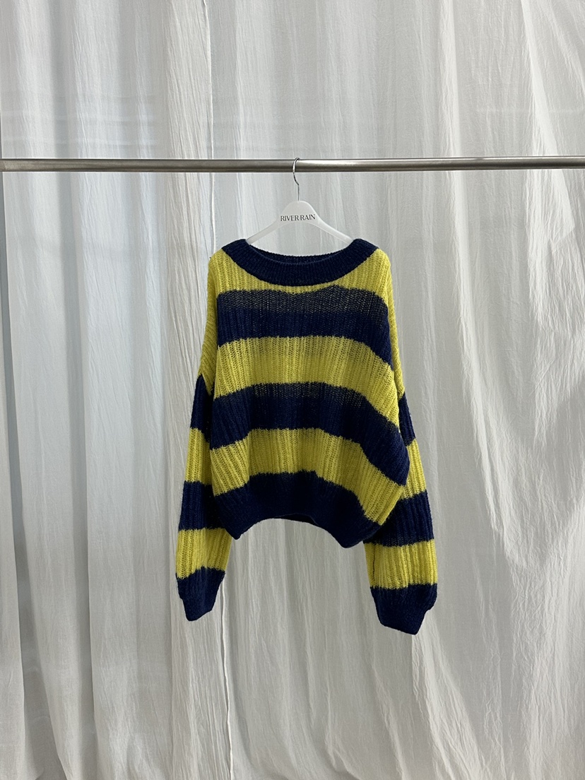 RIVER RAIN韓國代購㊣女士新品推薦真品針織衫單排扣馬海毛RIVER RAIN針織衫圖色3