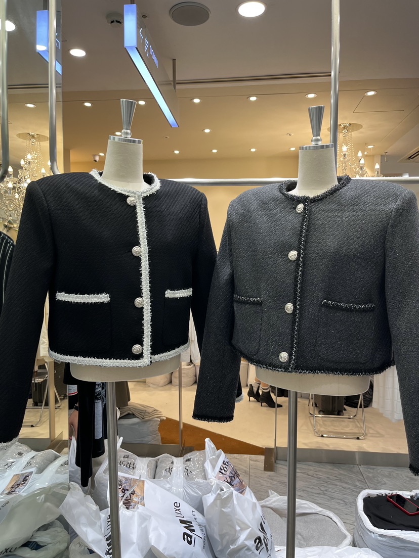 WORK SHOP東大門㊣代購女裝新款熱賣推薦真品休閑夾克粗花呢Work_shop夾克