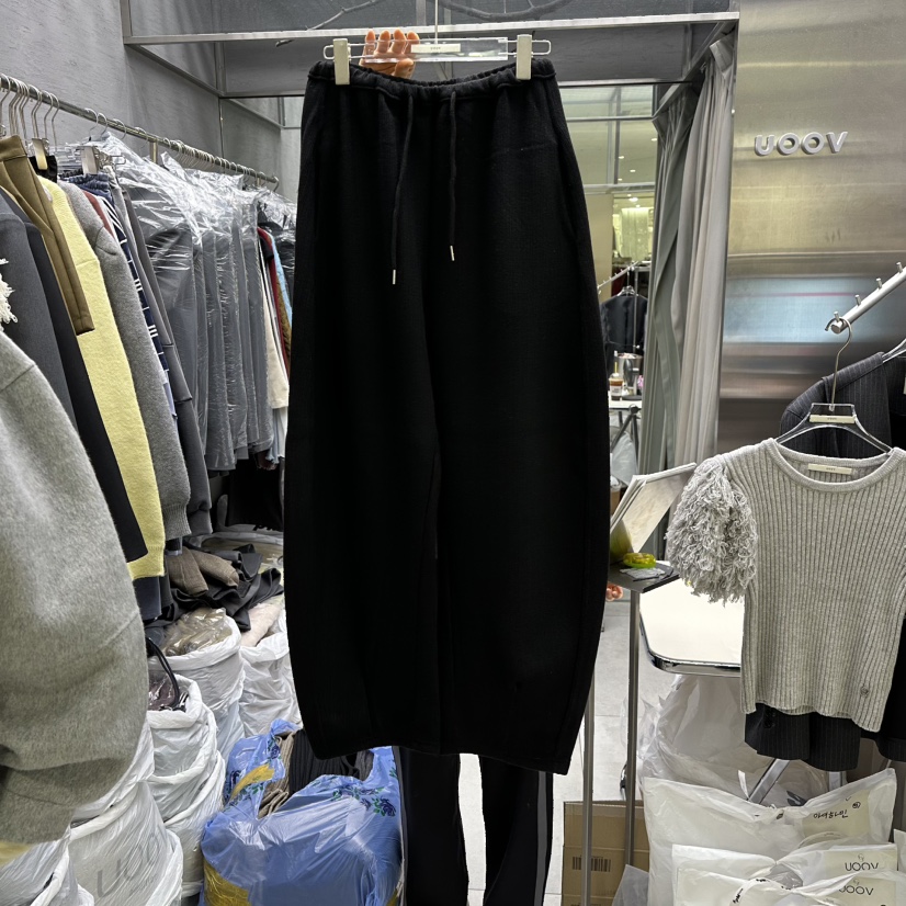 UOOV韓國直郵㊣女裝新品推薦休閑25秋冬熱賣時尚真品休閑褲UOOV休閑褲圖色2