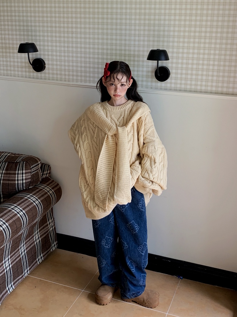 JKICHI韓國直郵㊣女裝新品職業推薦人氣25秋冬真品休閑針織衫JKICHI針織衫