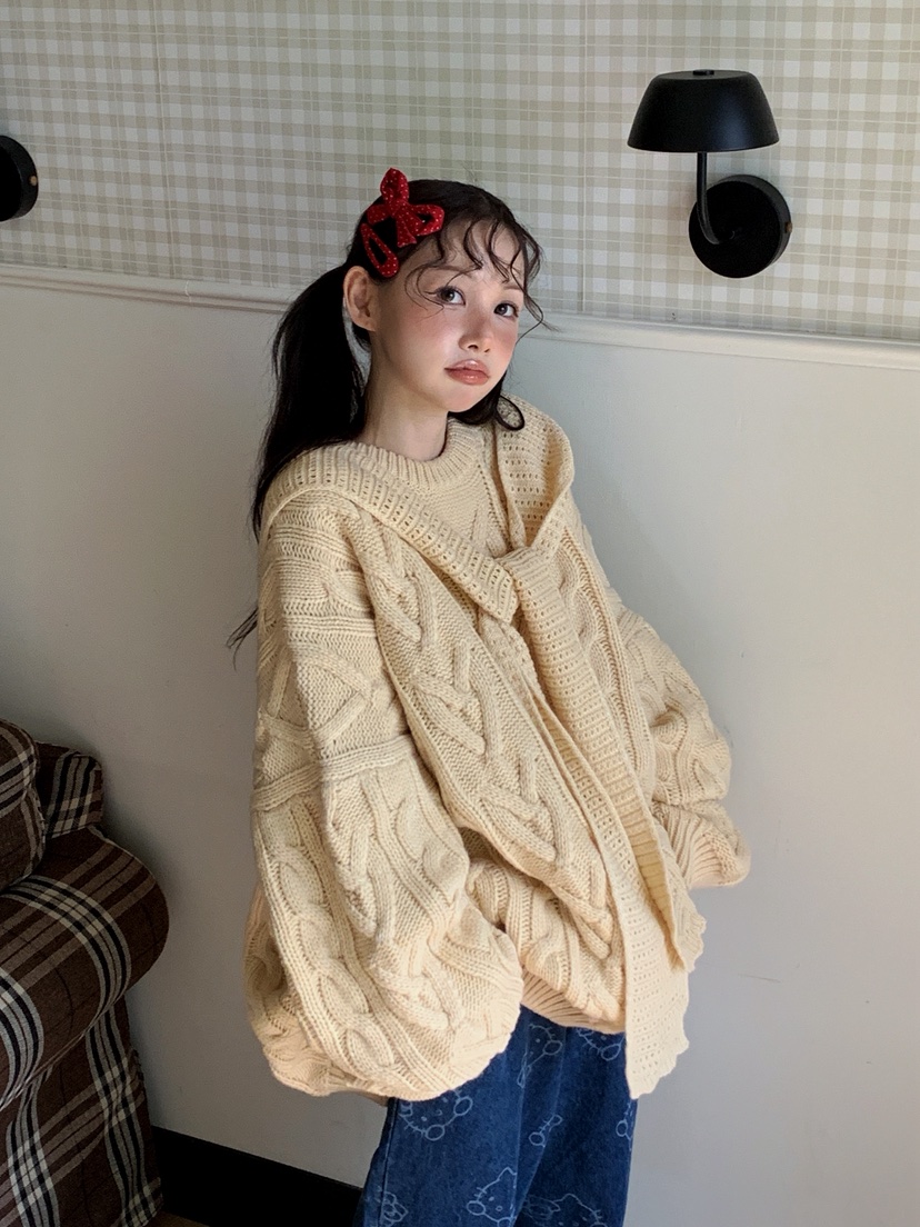 JKICHI韓國直郵㊣女裝新品職業推薦人氣25秋冬真品休閑針織衫JKICHI針織衫