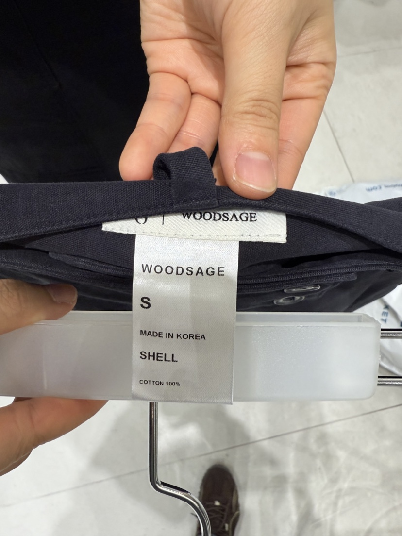 WOOD SAGE韓國代購㊣女裝新品25秋冬人氣推薦熱賣短裙紐扣棉WOOD SAGE短裙