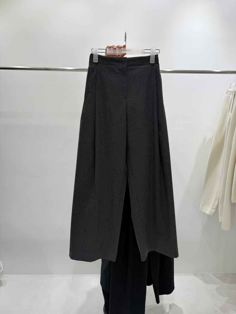WOOD SAGE韓國代購㊣女裝新款時尚真品25秋冬人氣職業休閑褲WOOD SAGE休閑褲圖色2