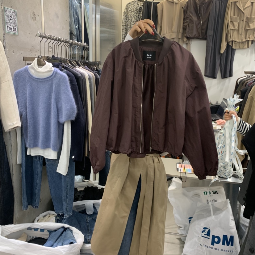 THE SIL韓國代購㊣女裝新款真品推薦25秋冬休閑人氣職業夾克THE SIL/1 2ILLY夾克圖色2