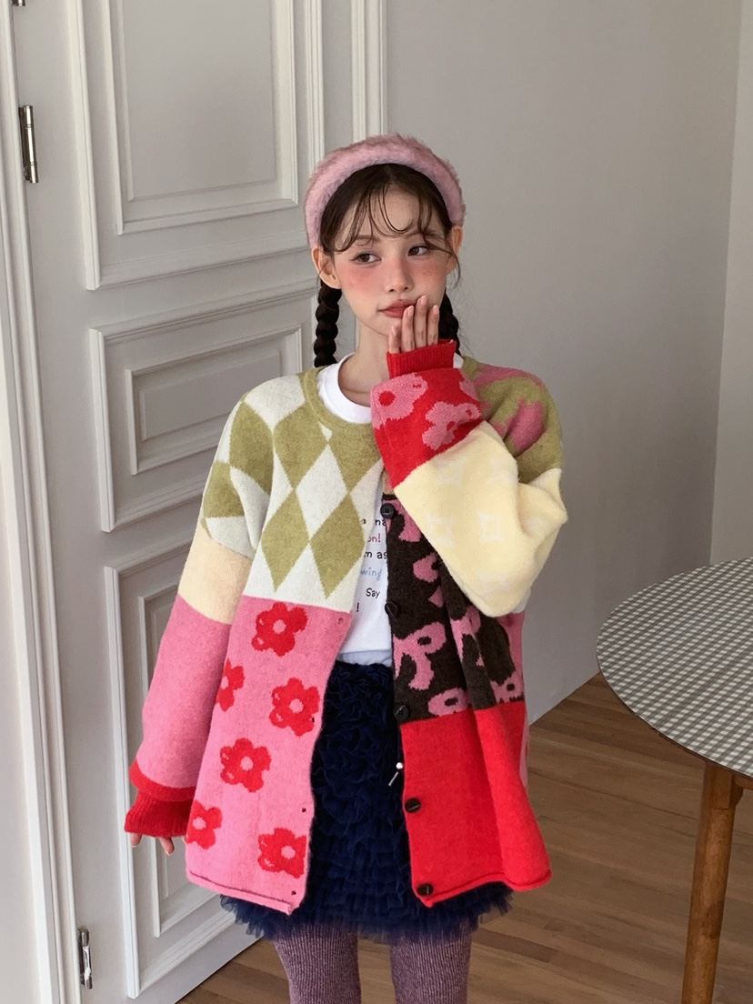 JKICHI東大門㊣代購女裝新品推薦休閑時尚熱賣職業針織衫開衫JKICHI針織衫