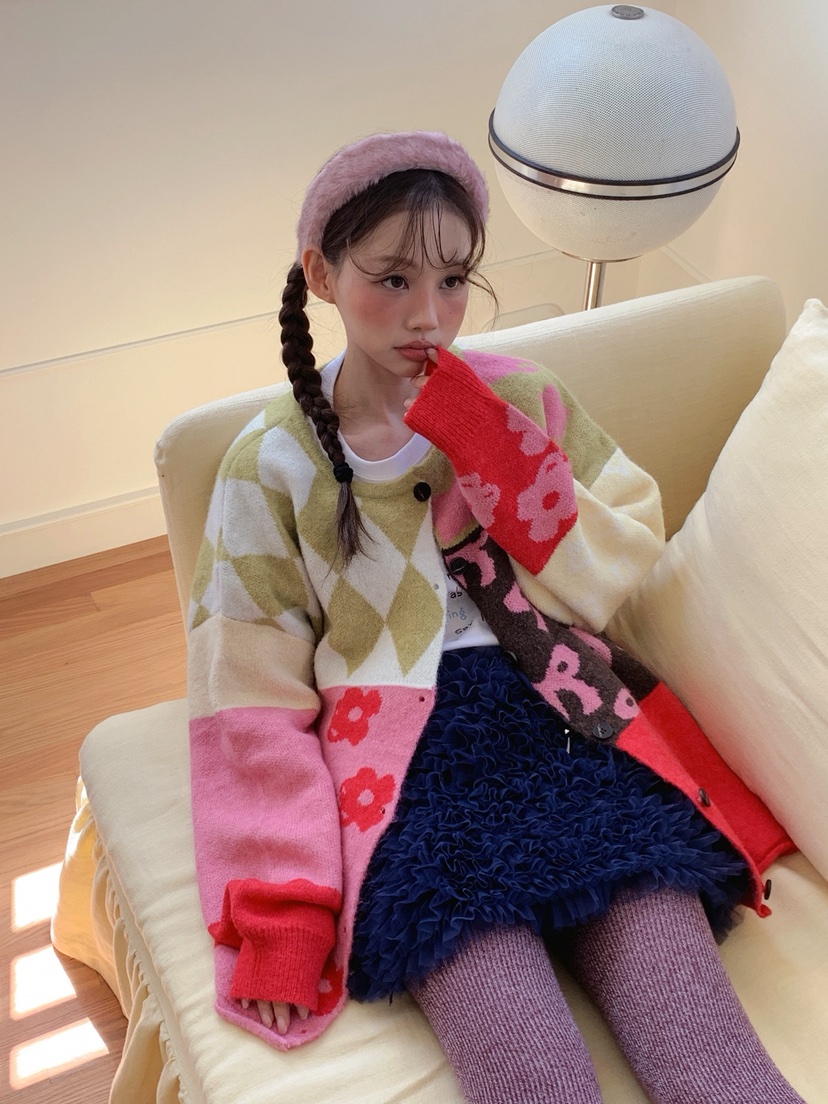 JKICHI東大門㊣代購女裝新品推薦休閑時尚熱賣職業針織衫開衫JKICHI針織衫