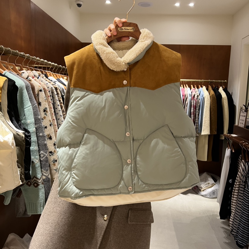 HEBON東大門㊣實拍女士新品真品時尚推薦職業人氣休閑馬甲鴨絨HEBON馬甲圖色3