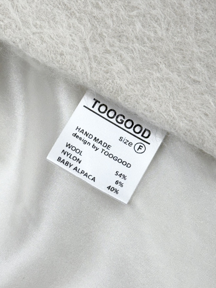 TOOGOOD韓國直郵㊣女裝新款熱賣職業25秋冬推薦中長款大衣手工TOOGOOD中長款大衣