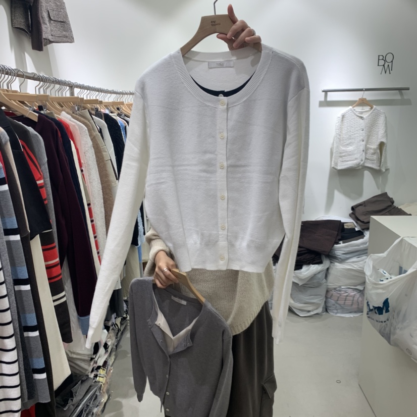 BY BOMI東大門㊣直郵女士新款真品休閑25秋冬熱賣針織衫雙面BY BOMI針織衫圖色2