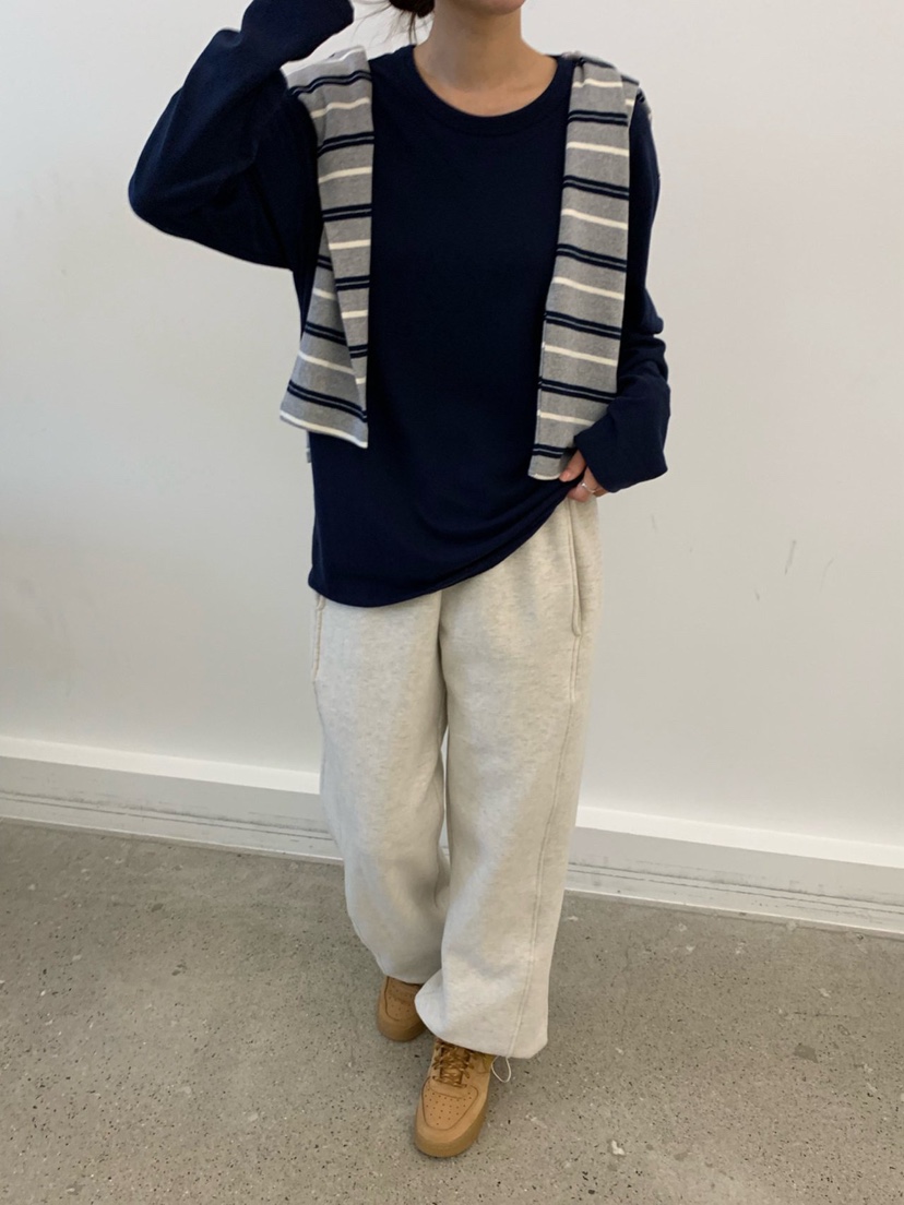 COBALT BLUE東大門㊣代購女士新款人氣職業長袖T恤不含圍巾COBALT BLUE長袖T恤圖色8