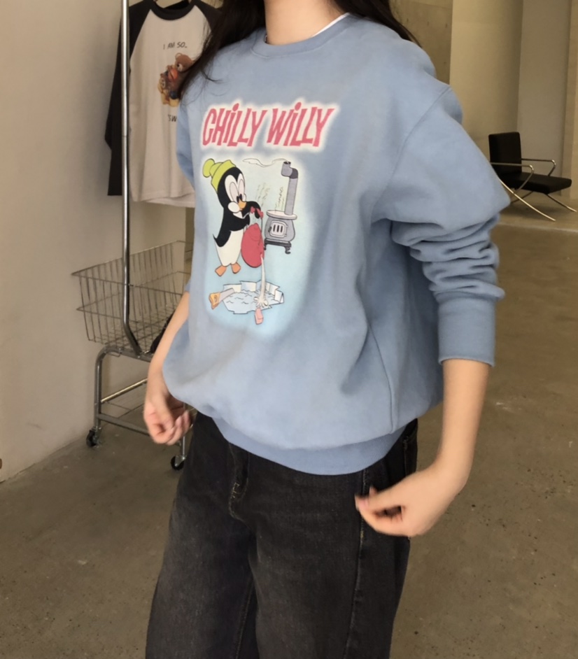 GLAD SOME韓國代購㊣女裝新品人氣休閑真品25秋冬推薦衛衣鵝GLAD SOME衛衣