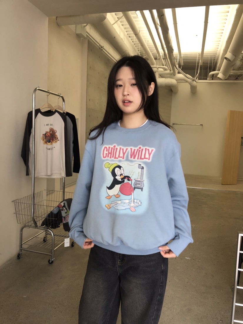 GLAD SOME韓國代購㊣女裝新品人氣休閑真品25秋冬推薦衛衣鵝GLAD SOME衛衣