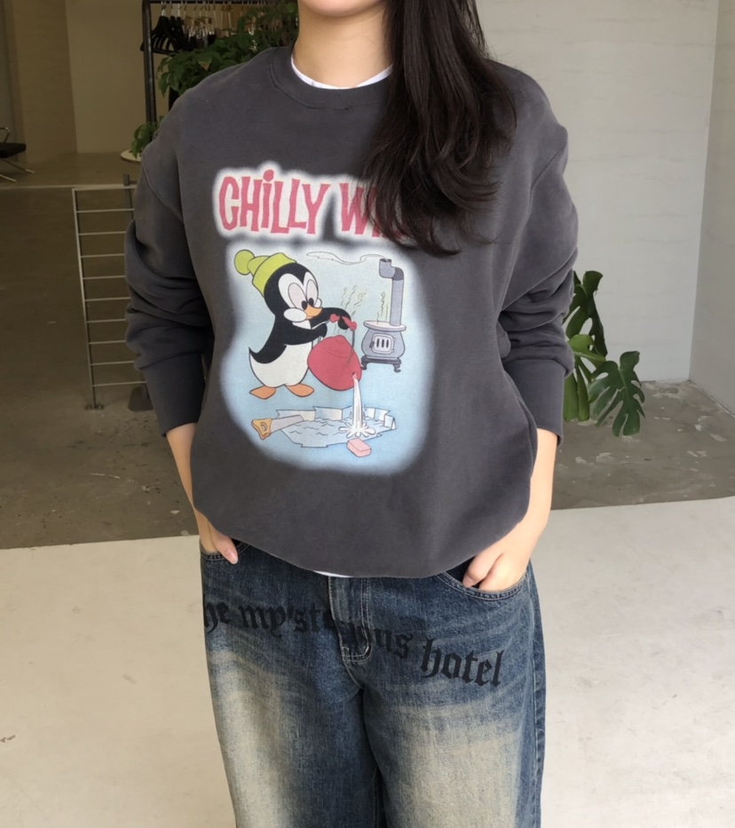 GLAD SOME韓國代購㊣女裝新品人氣休閑真品25秋冬推薦衛衣鵝GLAD SOME衛衣