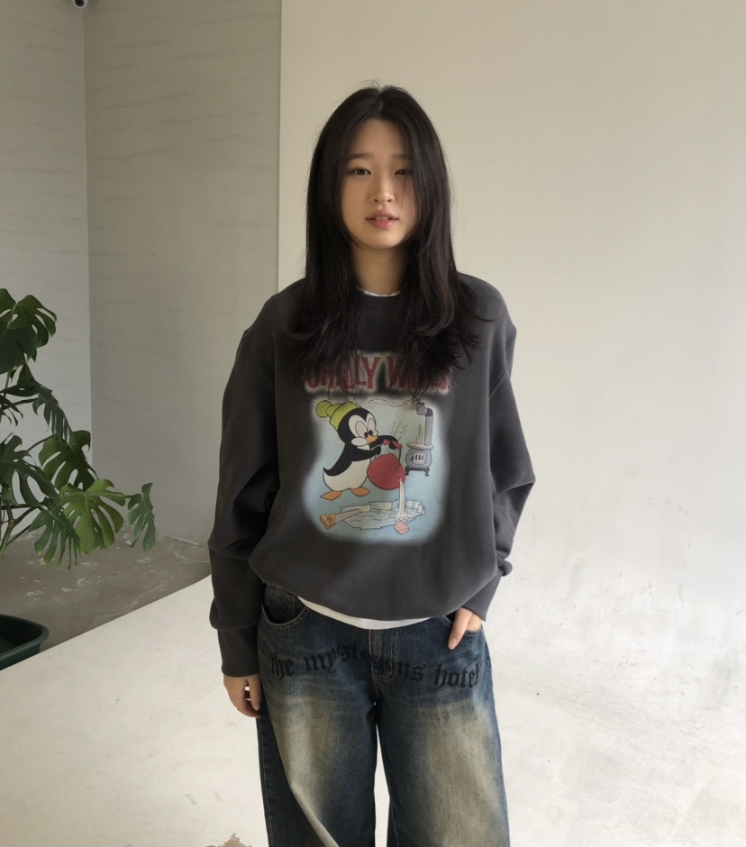 GLAD SOME韓國代購㊣女裝新品人氣休閑真品25秋冬推薦衛衣鵝GLAD SOME衛衣