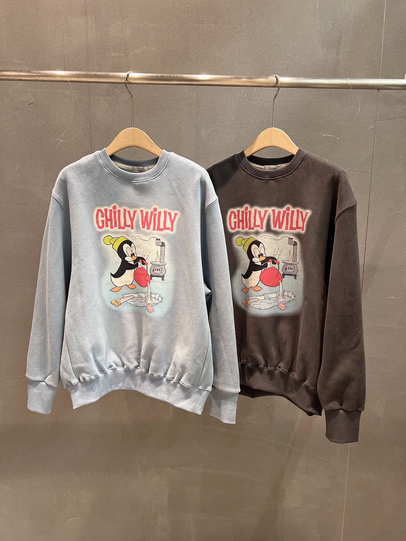 GLAD SOME韓國代購㊣女裝新品人氣休閑真品25秋冬推薦衛衣鵝GLAD SOME衛衣