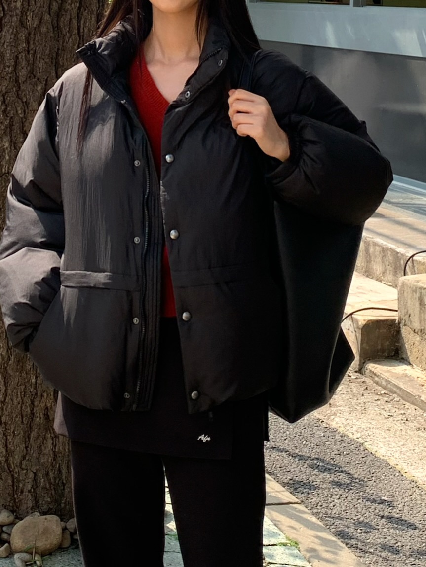 A Flan東大門㊣實拍女裝新品職業人氣真品短款羽絨服填充鴨絨AFN EDITION短款羽絨服