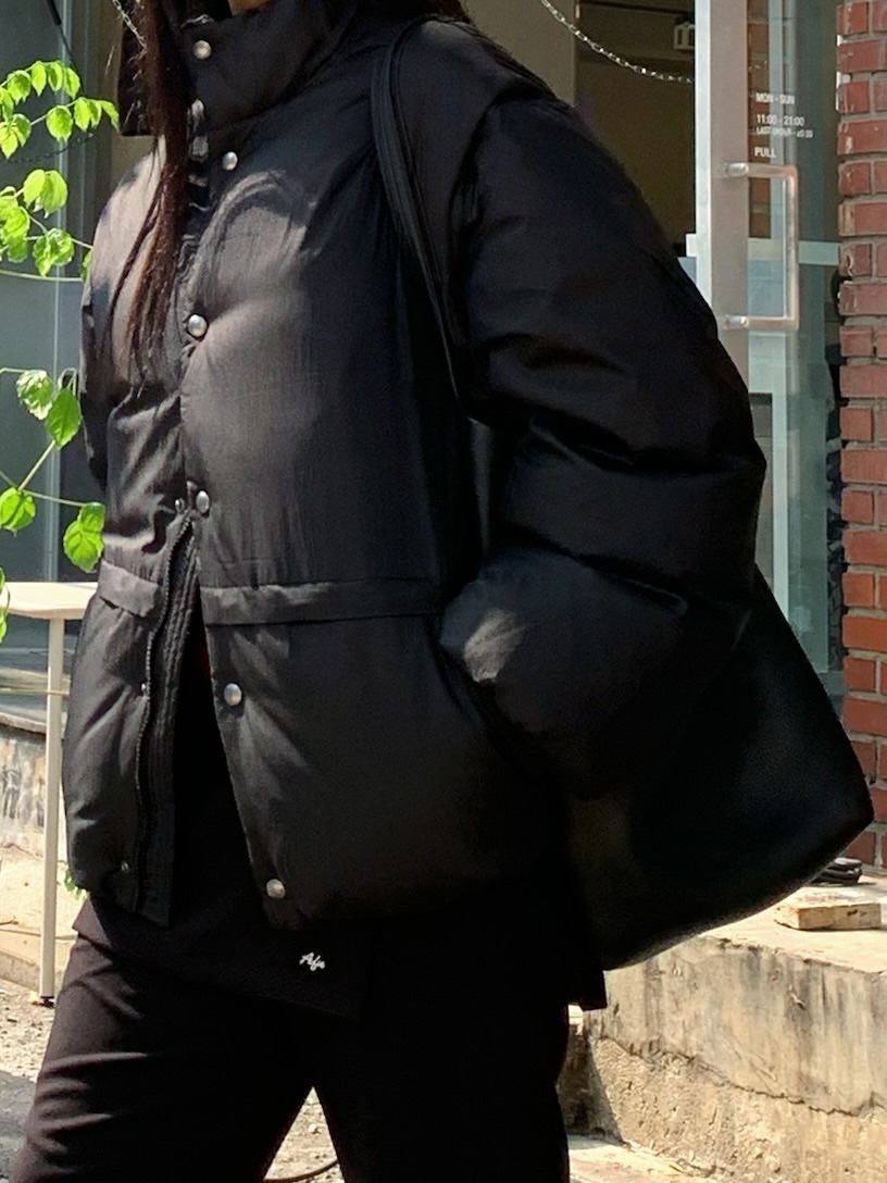A Flan東大門㊣實拍女裝新品職業人氣真品短款羽絨服填充鴨絨AFN EDITION短款羽絨服
