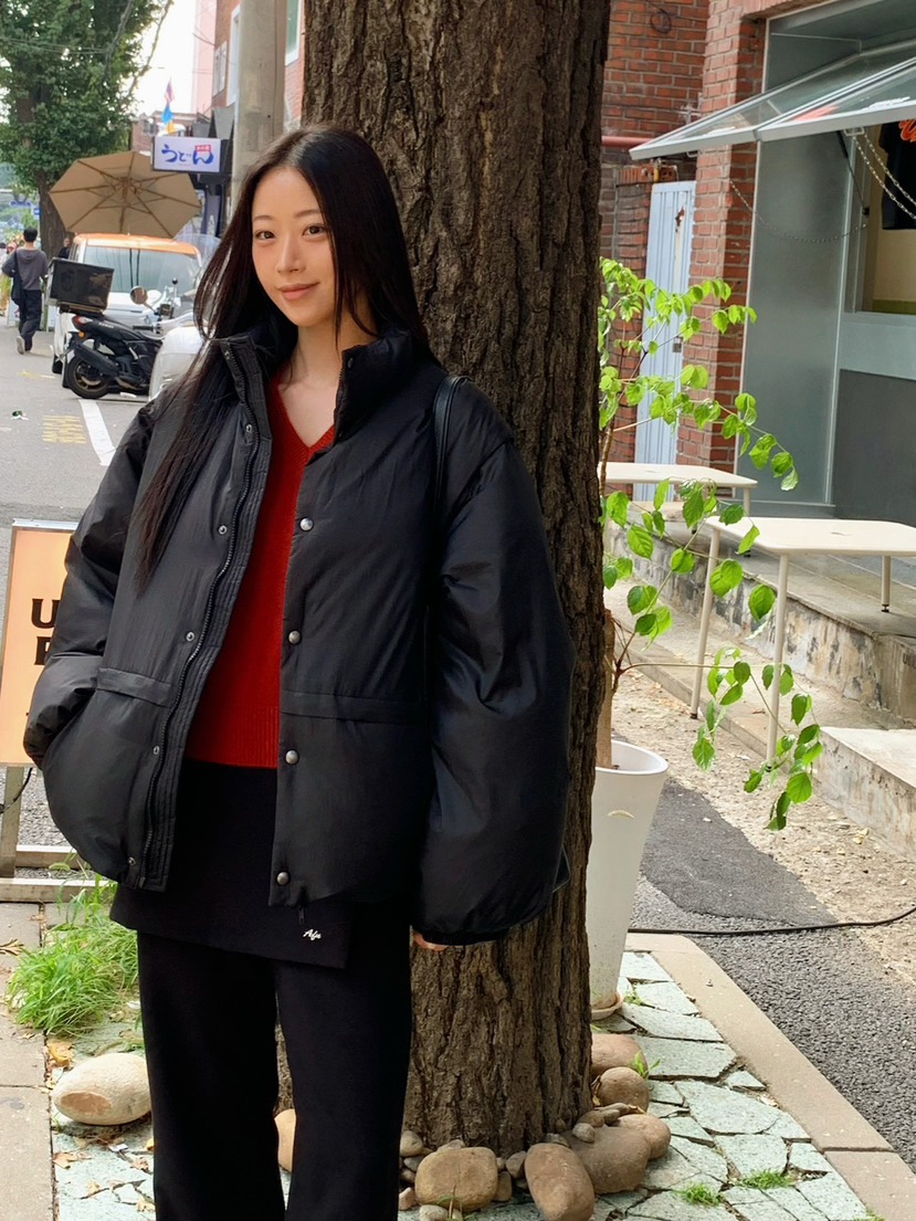 A Flan東大門㊣實拍女裝新品職業人氣真品短款羽絨服填充鴨絨AFN EDITION短款羽絨服