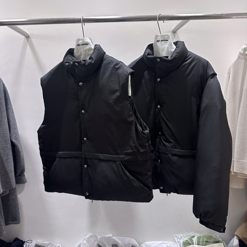 A Flan東大門㊣實拍女裝新品職業人氣真品短款羽絨服填充鴨絨AFN EDITION短款羽絨服