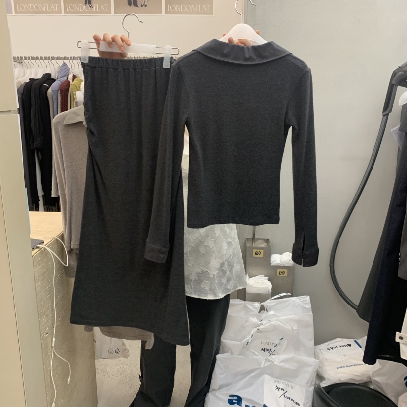 LONDON FLAT東大門㊣直郵女裝新品真品時尚休閑半身裙中短裙LONDON FLAT半身裙/中短裙