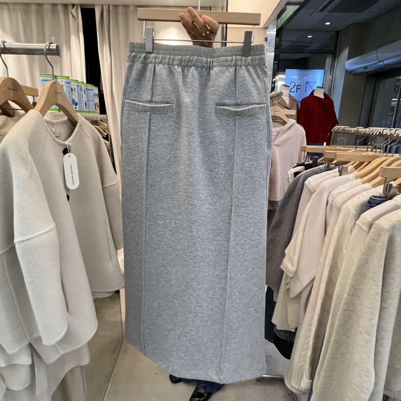 AFTERGLOW韓國代購㊣女裝新品職業真品25秋冬人氣熱賣休閑長裙AFTERGLOW長裙