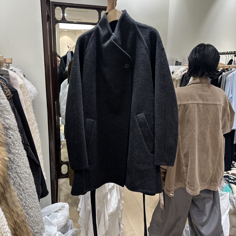 THEMORYPARK韓國代購㊣女裝新品休閑真品25秋冬推薦短款大衣THE MORY PARK短款大衣圖色2