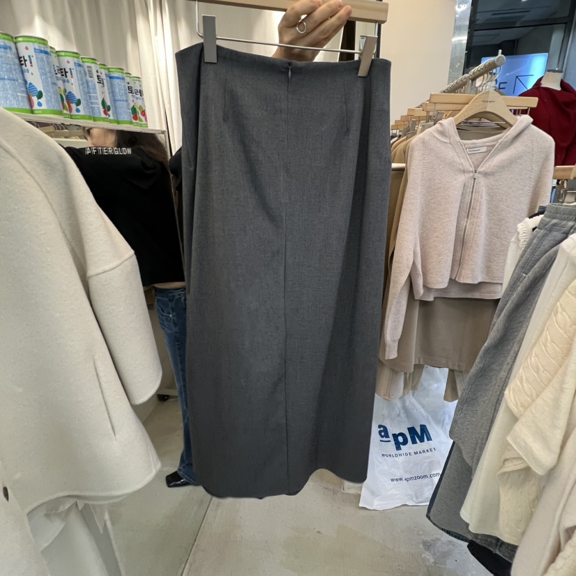 AFTERGLOW東大門㊣直郵女士新品真品25秋冬人氣休閑長裙荷葉邊AFTERGLOW長裙