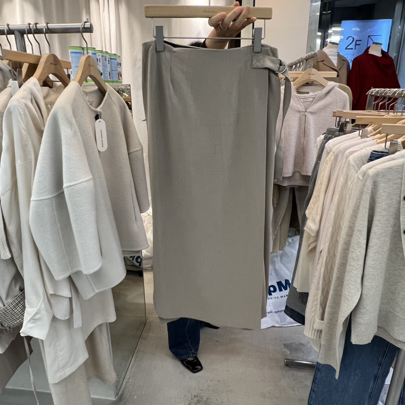 AFTERGLOW東大門㊣代購女裝新品真品人氣熱賣25秋冬職業長裙AFTERGLOW長裙