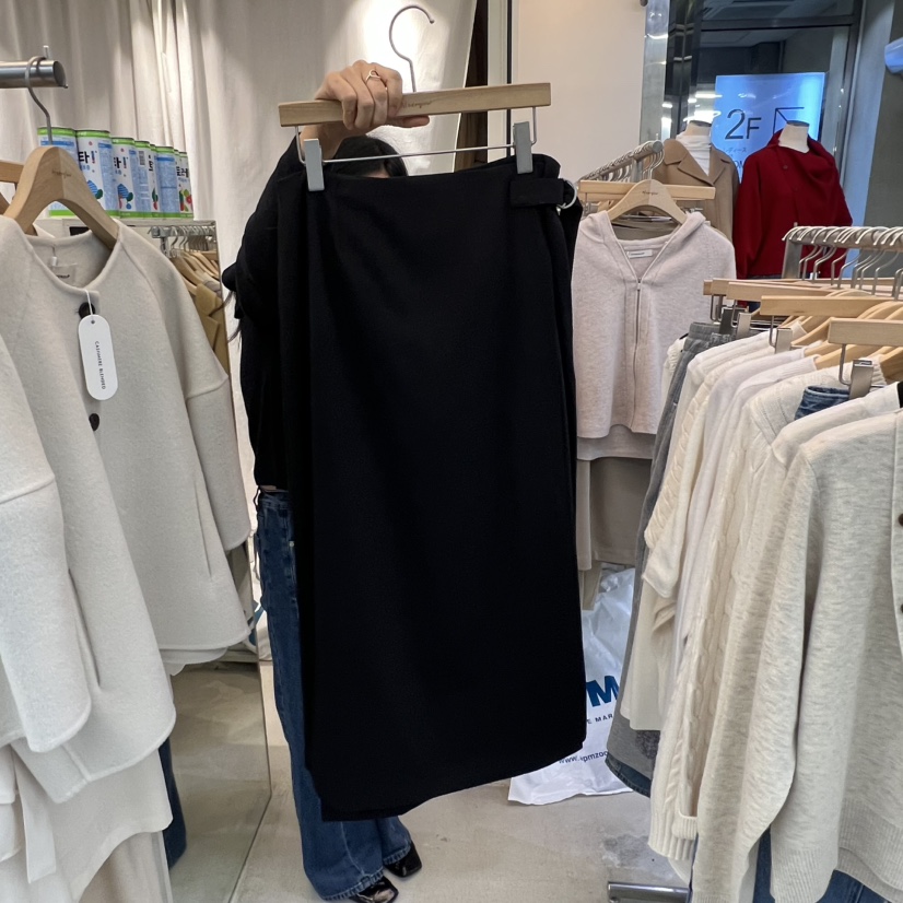AFTERGLOW東大門㊣代購女裝新品真品人氣熱賣25秋冬職業長裙AFTERGLOW長裙圖色2