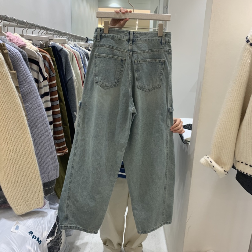 ASOME東大門㊣代購女裝新款時尚真品人氣休閑牛仔褲水洗牛仔布A.SOME牛仔褲