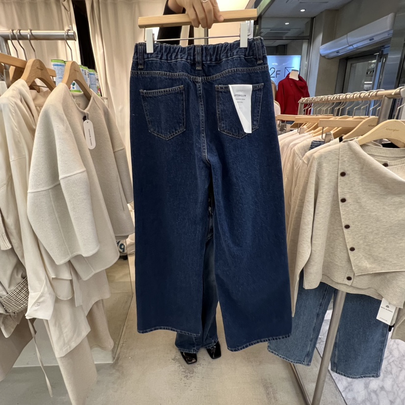AFTERGLOW東大門㊣直郵女裝新品熱賣時尚推薦休閑25秋冬牛仔褲AFTERGLOW牛仔褲