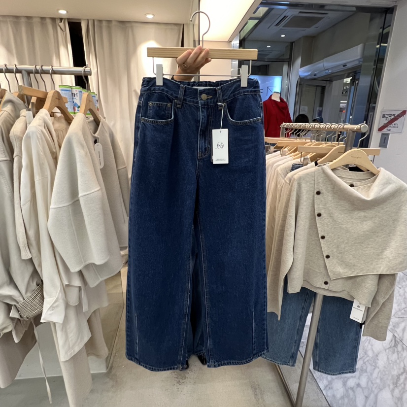 AFTERGLOW東大門㊣直郵女裝新品熱賣時尚推薦休閑25秋冬牛仔褲AFTERGLOW牛仔褲