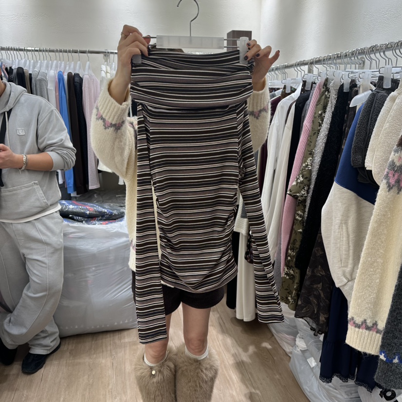 HANSUNGHYUN韓國直郵㊣女裝新品真品休閑熱賣推薦時尚長袖T恤HANSUNGHYUN長袖T恤