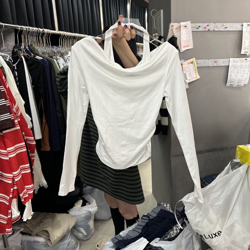 MOMAZU東大門㊣實拍女裝新品職業真品推薦時尚人氣25秋冬長袖T恤MOMAZU長袖T恤