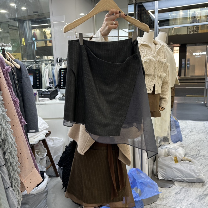 FOUNDATION東大門㊣實拍女士新品職業25秋冬休閑推薦時尚短裙FOUNDATION短裙圖色2