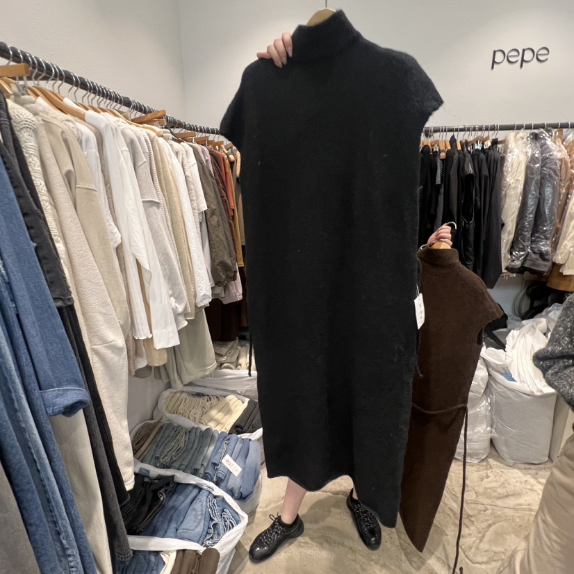 ALMOND PEPE東大門㊣代購女士新款休閑真品連衣裙不含披肩ALMOND PEPE連衣裙