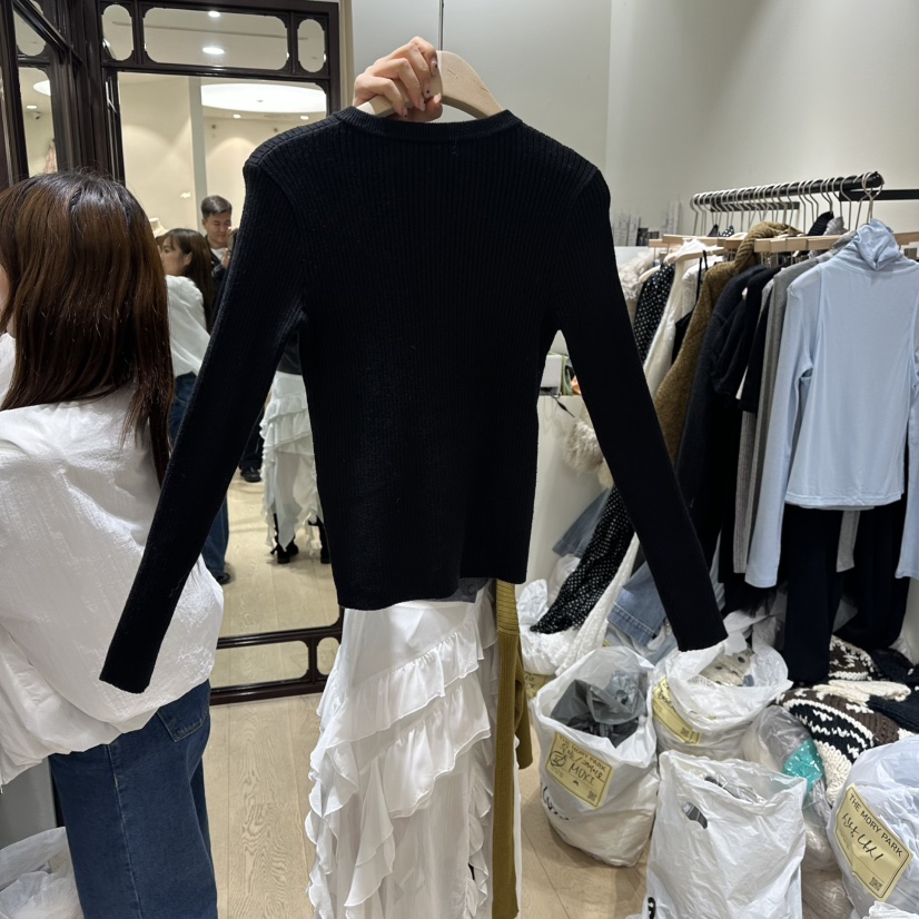 THEMORYPARK韓國代購㊣女士新品推薦人氣25秋冬職業熱賣針織衫THE MORY PARK針織衫