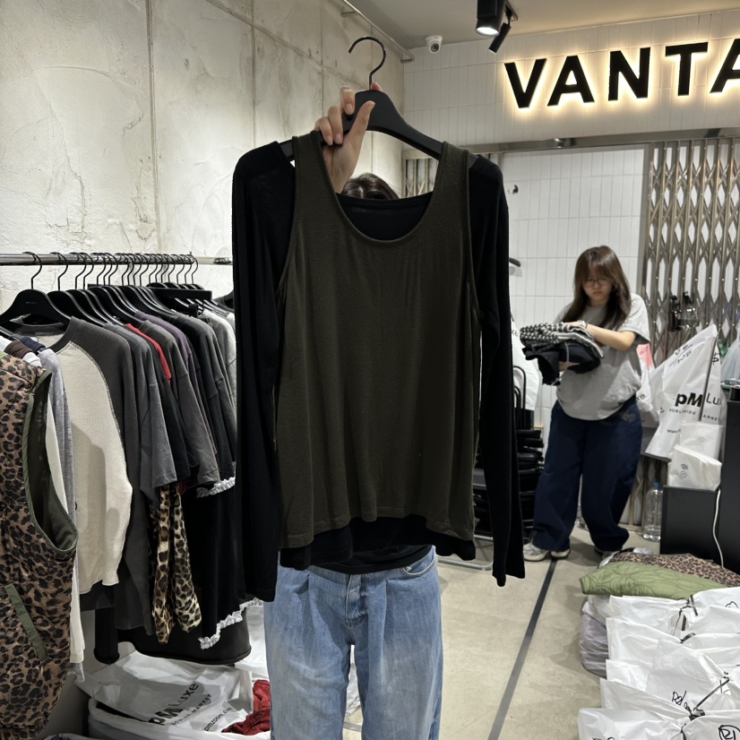 VANTA韓國代購㊣女士新款真品休閑熱賣時尚推薦職業套裝兩件套VANTA套裝圖色3