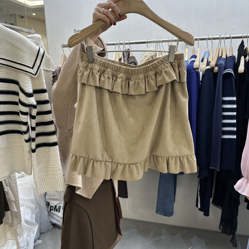 FOUNDATION東大門㊣代購女裝新款推薦休閑真品熱賣25秋冬短裙FOUNDATION短裙