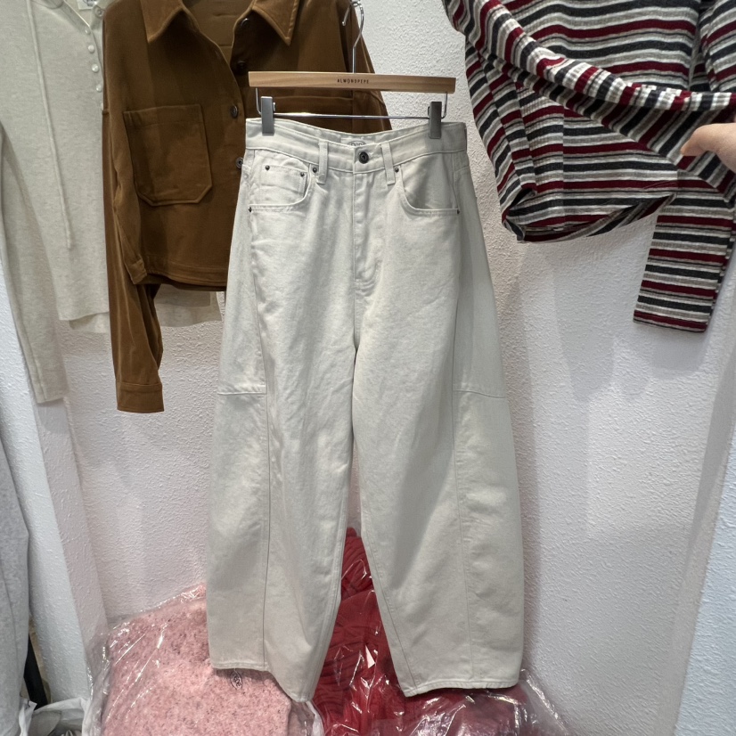 ALMOND PEPE韓國直郵㊣女士新品人氣真品休閑職業休閑褲加絨ALMOND PEPE休閑褲圖色2