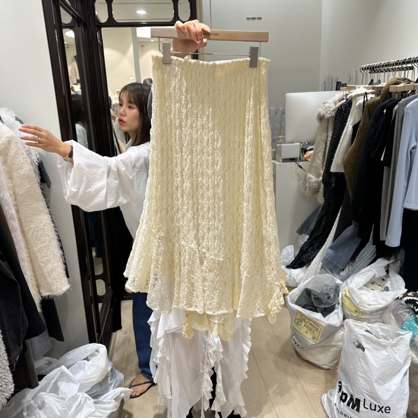 THEMORYPARK東大門㊣實拍女裝新品熱賣25秋冬時尚推薦休閑長裙THE MORY PARK長裙