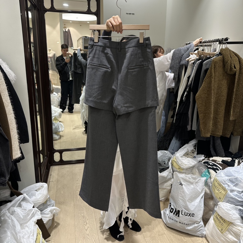 THEMORYPARK韓國代購㊣女裝新品25秋冬休閑人氣推薦職業裙褲THE MORY PARK裙褲