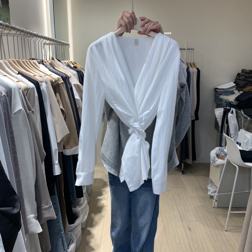 ARCHER東大門㊣實拍女士新品熱賣真品25秋冬人氣襯衫蕾絲衫ARCHER襯衫/蕾絲衫