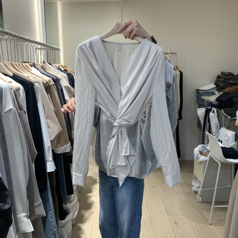 ARCHER東大門㊣實拍女士新品熱賣真品25秋冬人氣襯衫蕾絲衫ARCHER襯衫/蕾絲衫圖色2